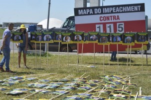 Placar do impeachment tem o objetivo de pressionar os deputados por votos favoráveis | Foto: Antonio Cruz / Agência Brasil / OA