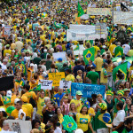 Manifestação em Copacabana, no Rio
