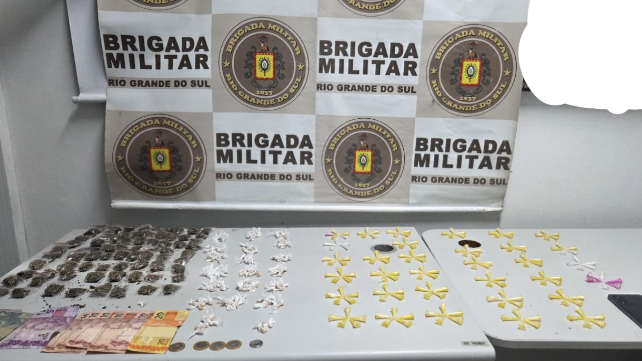 Brigada Militar prende homem por tráfico de drogas