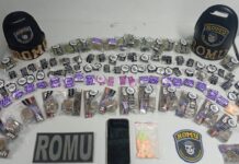 ROMU apreende materiais ilícitos durante operação
