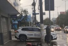 Motociclista morre após colidir contra poste na Avenida Getúlio Vargas em Alvorada